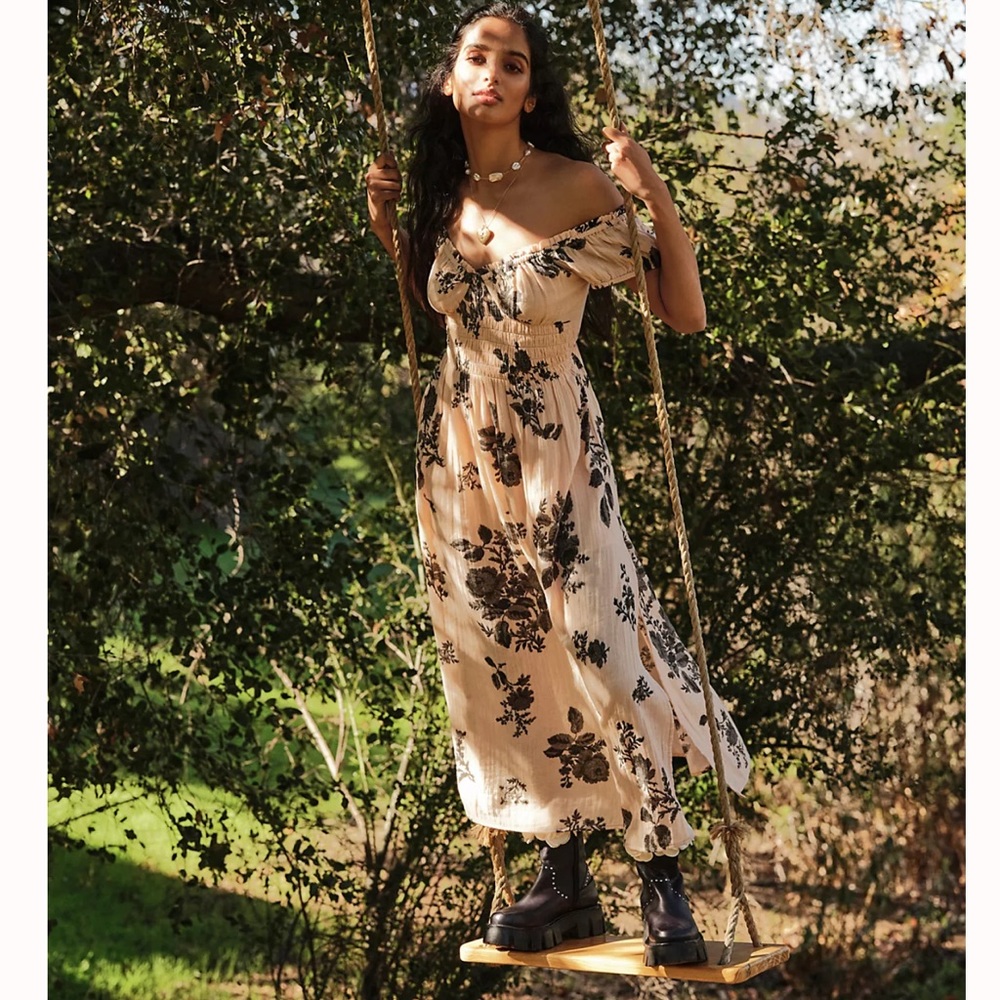 Free People Forget Me Not Midi Dress - Picture 5 of 12